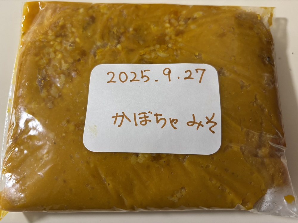 旬の野菜で野菜味噌作り~カボチャ編~